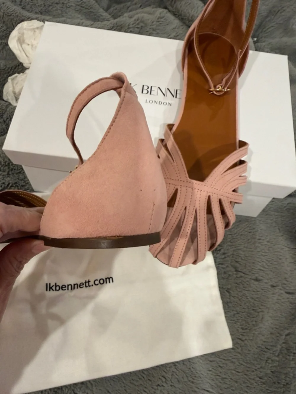 LK Bennett blush pink